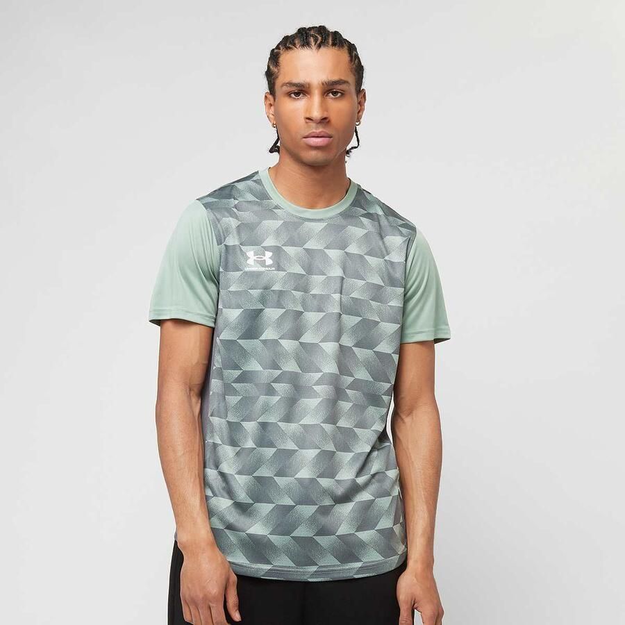 Under Armour Challenger Training Print Short Sleeve Tee Men T-Shirts & Polo's groen Maat S Kleding - Foto 3