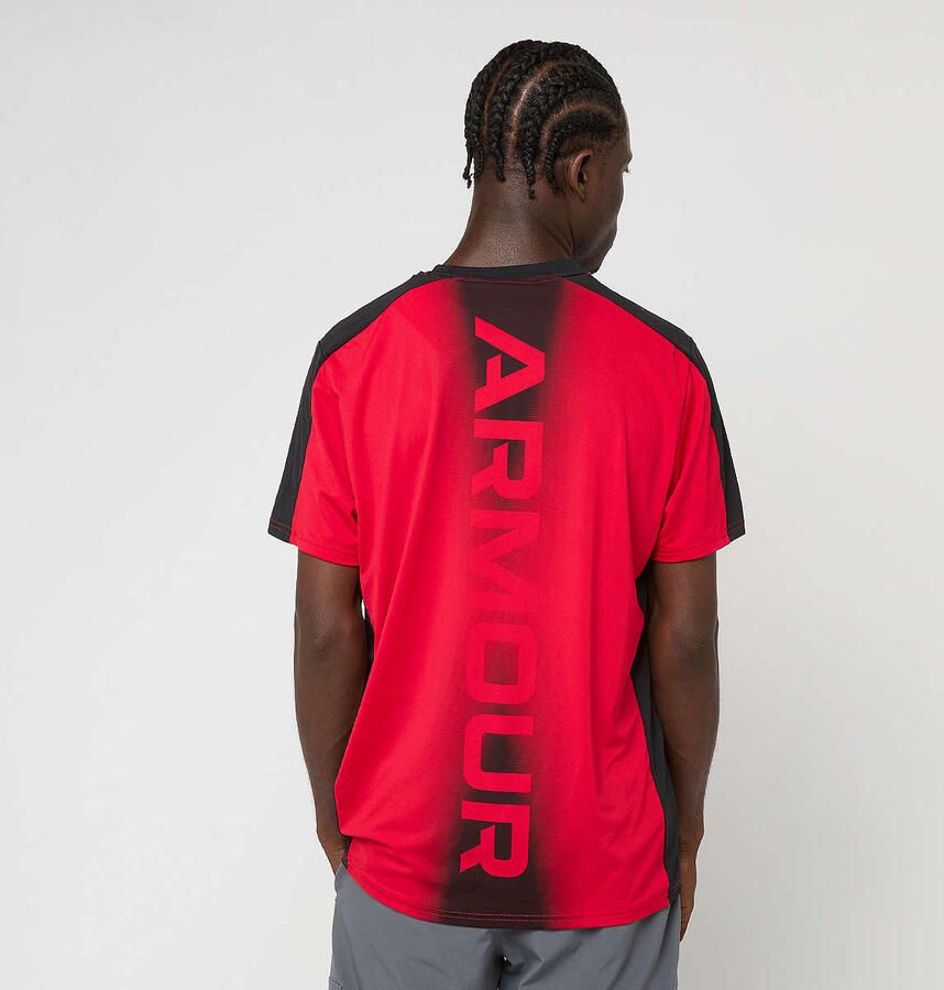Under Armour Heatgear Wordmark Short Sleeve Tee Men T-Shirts & Polo's rood Maat XL Kleding - Foto 2