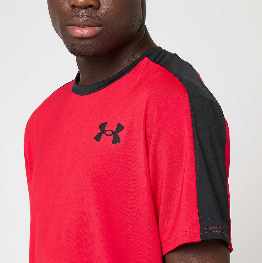 Under Armour Heatgear Wordmark Short Sleeve Tee Men T-Shirts & Polo's rood Maat XL Kleding
