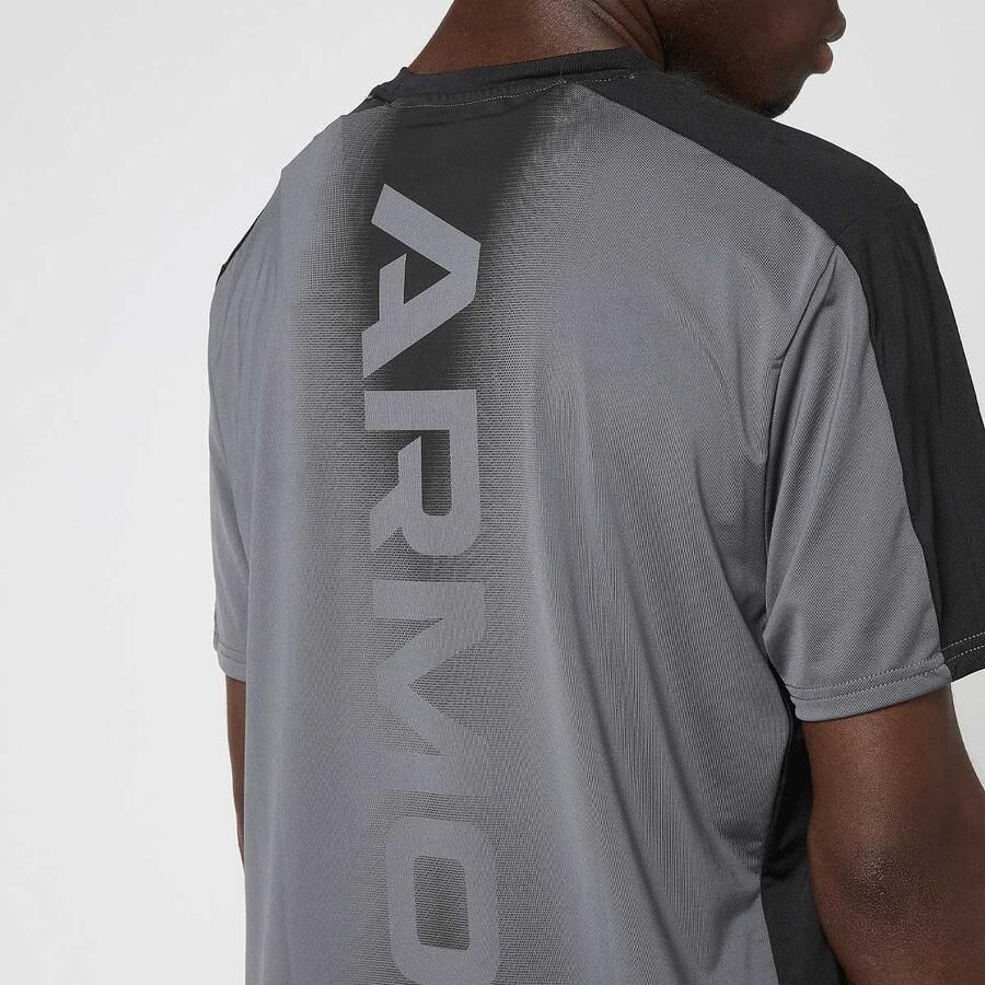 Under Armour HG Wordmark Shortsleeve Men T-Shirts & Polo's grijs Maat XL Kleding - Foto 2