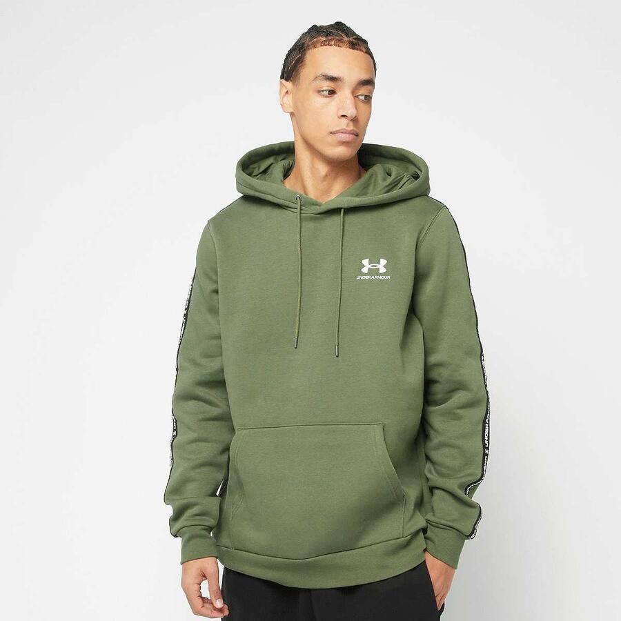 Under Armour Icon Fleece HD Taping Men Hoodies & Sweaters groen Maat XL Kleding - Foto 3