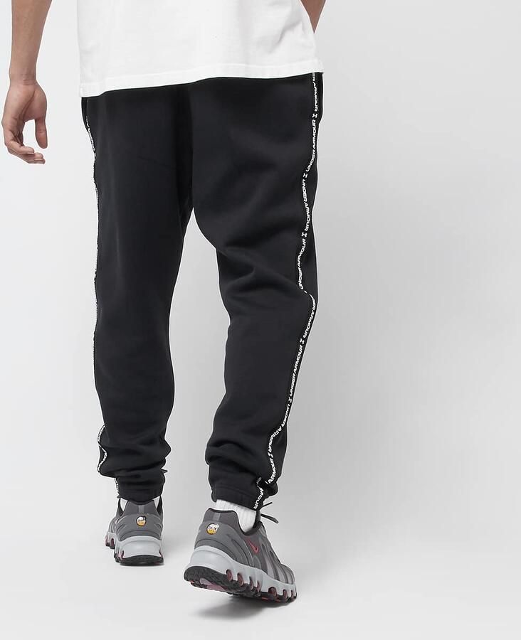 Under Armour Icon Fleece Joggger Taping Men Trainingsbroeken zwart Maat XL Kleding - Foto 2