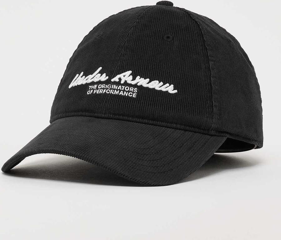Under Armour Sportstyle Corduroy ADJ Unisex Caps zwart Maat ONE SIZE Accessoires - Foto 3