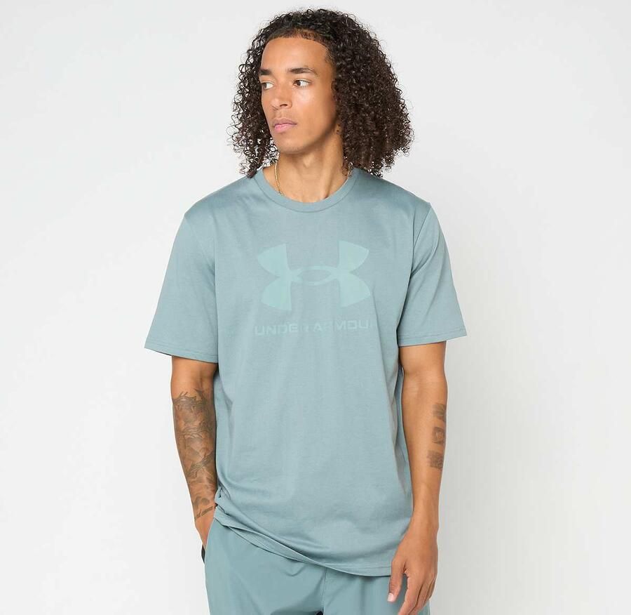 Under Armour Sportstyle Logo Update Short Sleeve Men T-Shirts & Polo's blauw Maat XL Kleding - Foto 3
