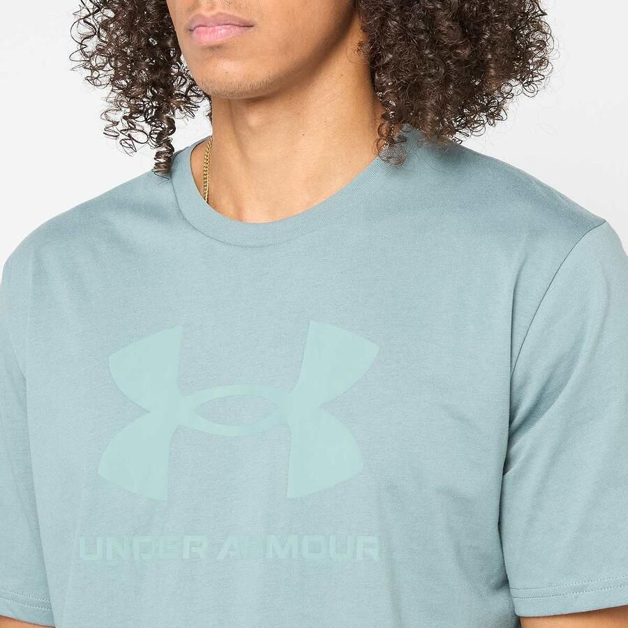Under Armour Sportstyle Logo Update Short Sleeve Men T-Shirts & Polo's blauw Maat XL Kleding - Foto 2