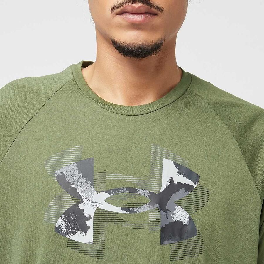 Under Armour Tech Print Fill Short Sleeve Tee Men T-Shirts & Polo's groen Maat XL Kleding - Foto 2