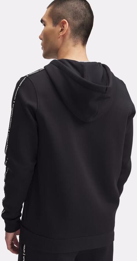 Under Armour UA Icon Fleece FZ Taping black Men Hoodies & Sweaters zwart Maat XL Kleding - Foto 2