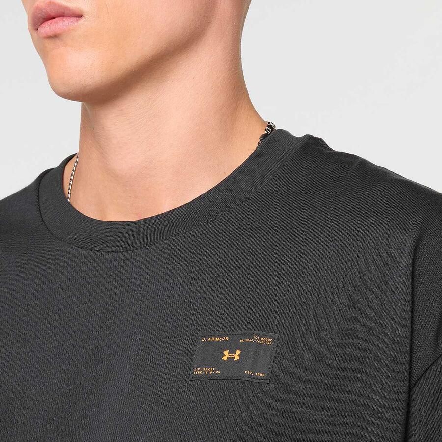 Under Armour Woven Label Heavyweight Short Sleeve Men T-Shirts & Polo's zwart Maat XL Kleding - Foto 2