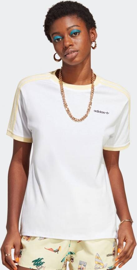 Adidas Originals Cali Tee T-shirts Kleding weiß maat: M beschikbare maaten:XS S M L