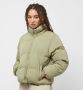 Urban Classics Short Peached Puffer Jacket Pufferjassen Kleding olive maat: XS beschikbare maaten:XS S M L - Thumbnail 1