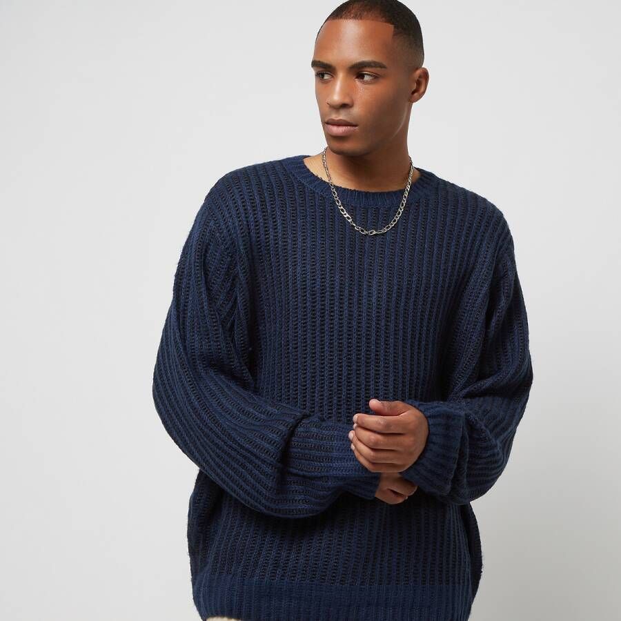 Urban Classics Oversized Two Tone Sweater Truien Kleding darkbkue midnight navy maat: XL beschikbare maaten:XL
