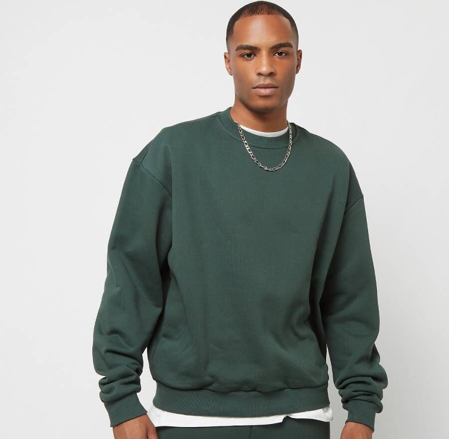 Urban Classics Ultra Heavy Crew Sweaters Kleding bottlegreen maat: XL beschikbare maaten:S XL