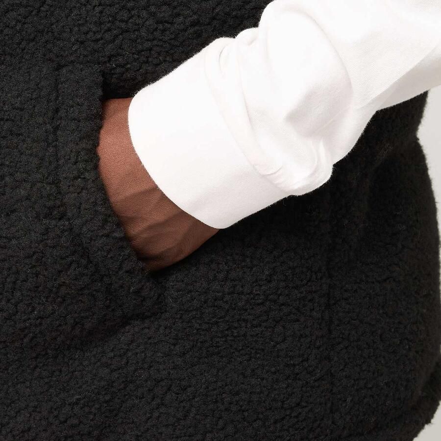 Urban Classics Basic Teddy Puffer Vest Men Bodywarmers zwart Maat XXL Kleding - Foto 2