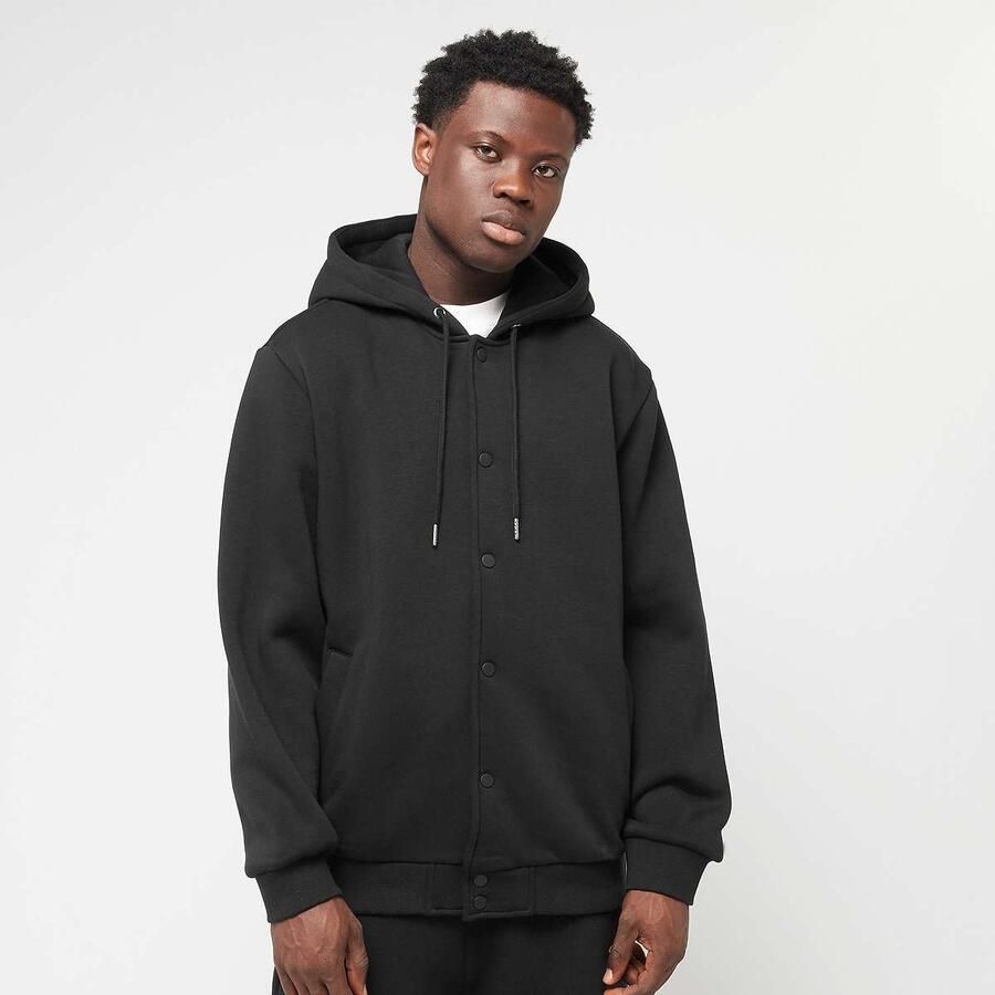 Urban Classics Fluffy Fleece Hoodjacket Men College jacks zwart Maat XXL Kleding - Foto 3