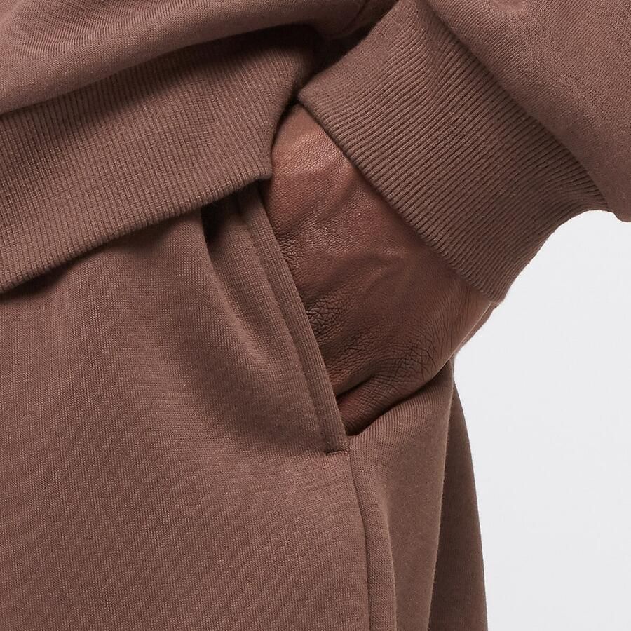 Urban Classics Fluffy Sweatpants Men Trainingsbroeken bruin Maat XS Kleding