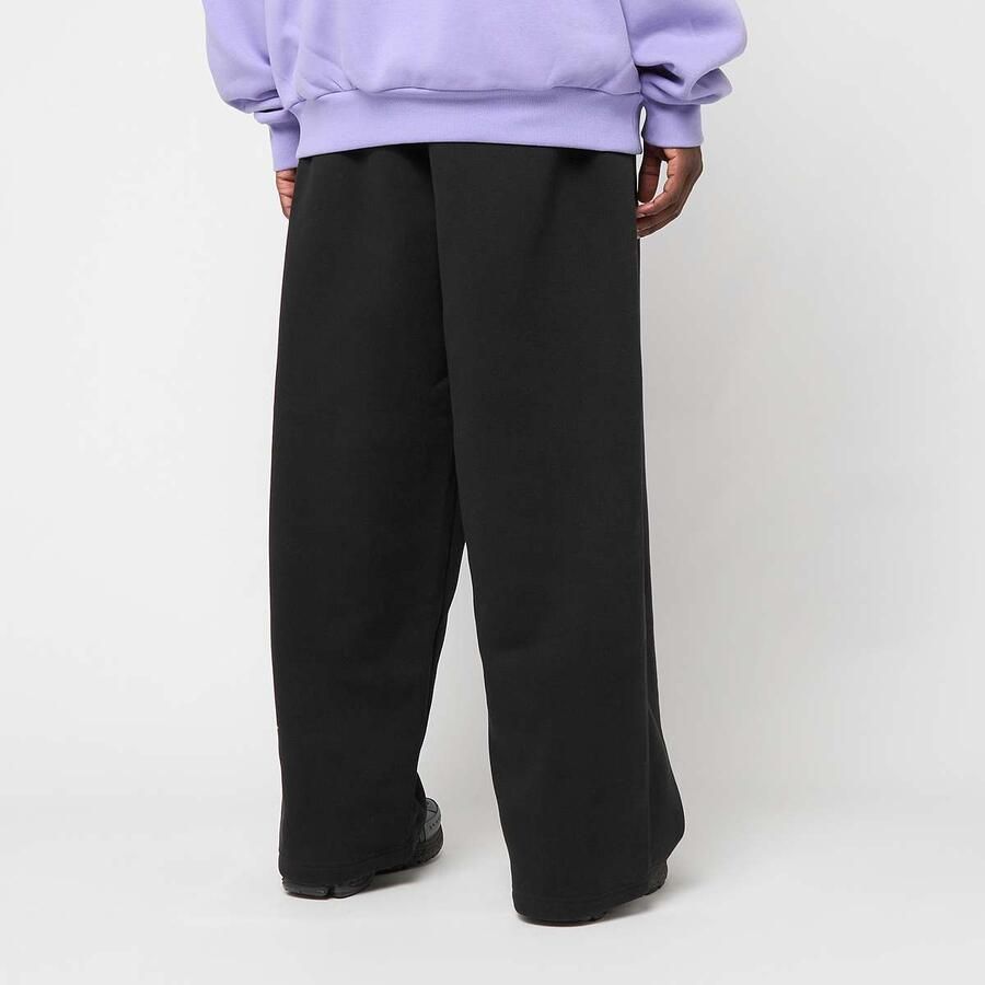 Urban Classics Fluffy Wide Leg Trackpants Men Trainingsbroeken zwart Maat XXL Kleding
