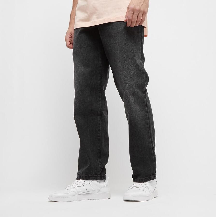 Urban Classics Heavy Ounce Straight Fit Jeans Spijkerbroeken Heren black washed maat: 30 beschikbare maaten:30 32 34 36 38 - Foto 3