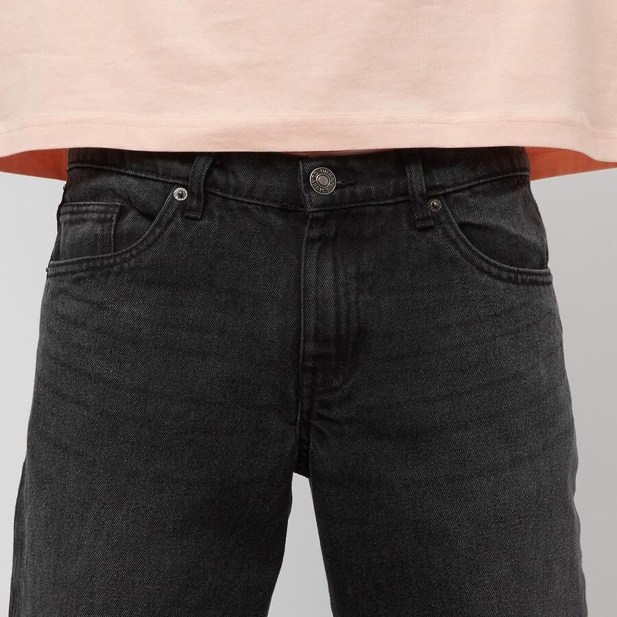 Urban Classics Heavy Ounce Straight Fit Jeans Spijkerbroeken Heren black washed maat: 30 beschikbare maaten:30 32 34 36 38