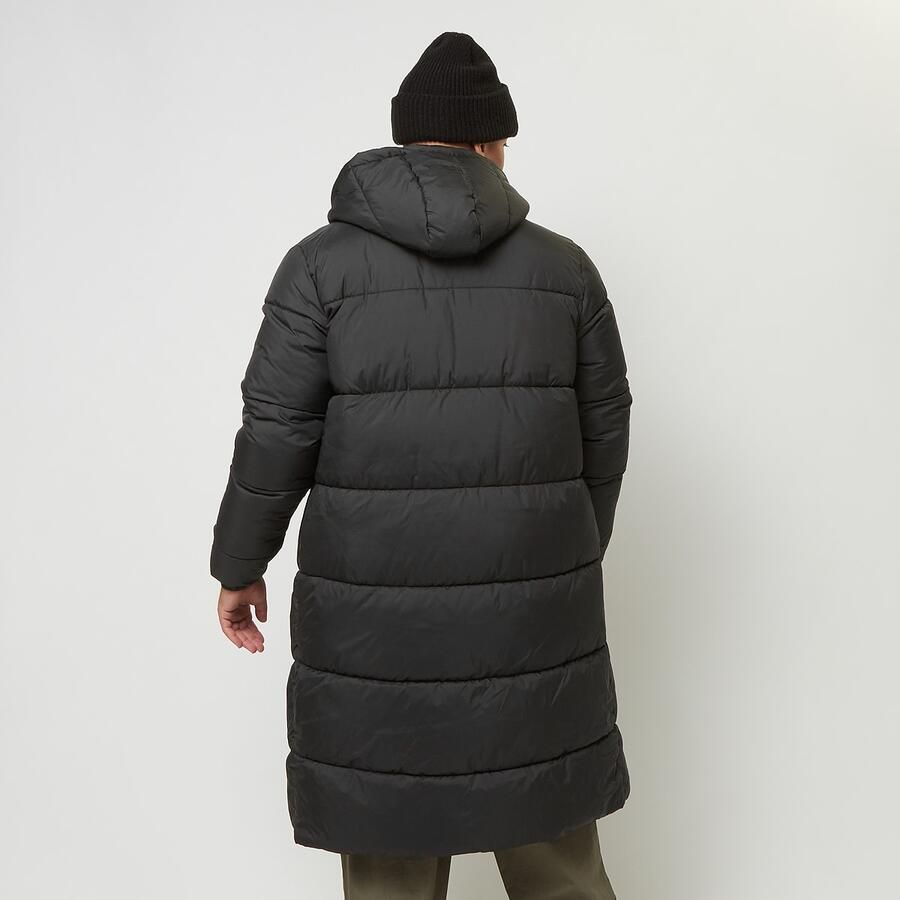Urban Classics Long Puffer Coat Men jackets zwart Maat XXL Kleding