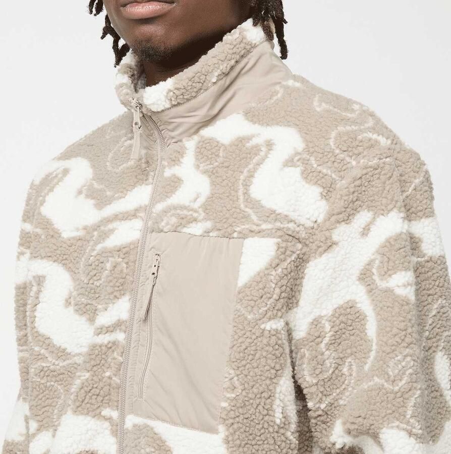 Urban Classics Pattern Teddy Trackjacket Men Puffer jackets beige Maat XXL Kleding - Foto 2