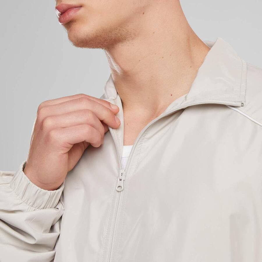 Urban Classics Piped Panel Trackjacket Men Trainingspakken beige Maat XXL Kleding - Foto 2