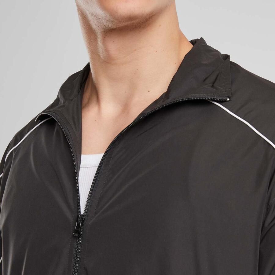Urban Classics Piped Panel Trackjacket Men Trainingspakken zwart Maat XXL Kleding - Foto 2