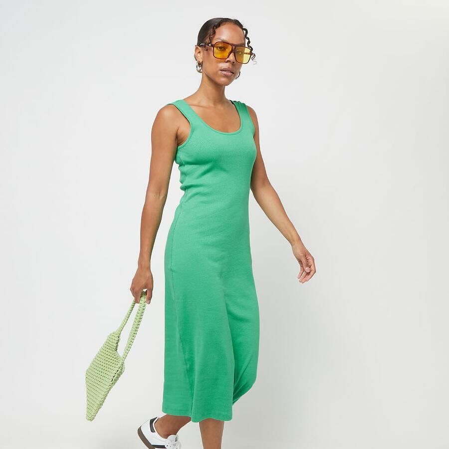 Urban Classics Rib Top Dress Women Jurken & Rokken groen Maat S Kleding - Foto 3