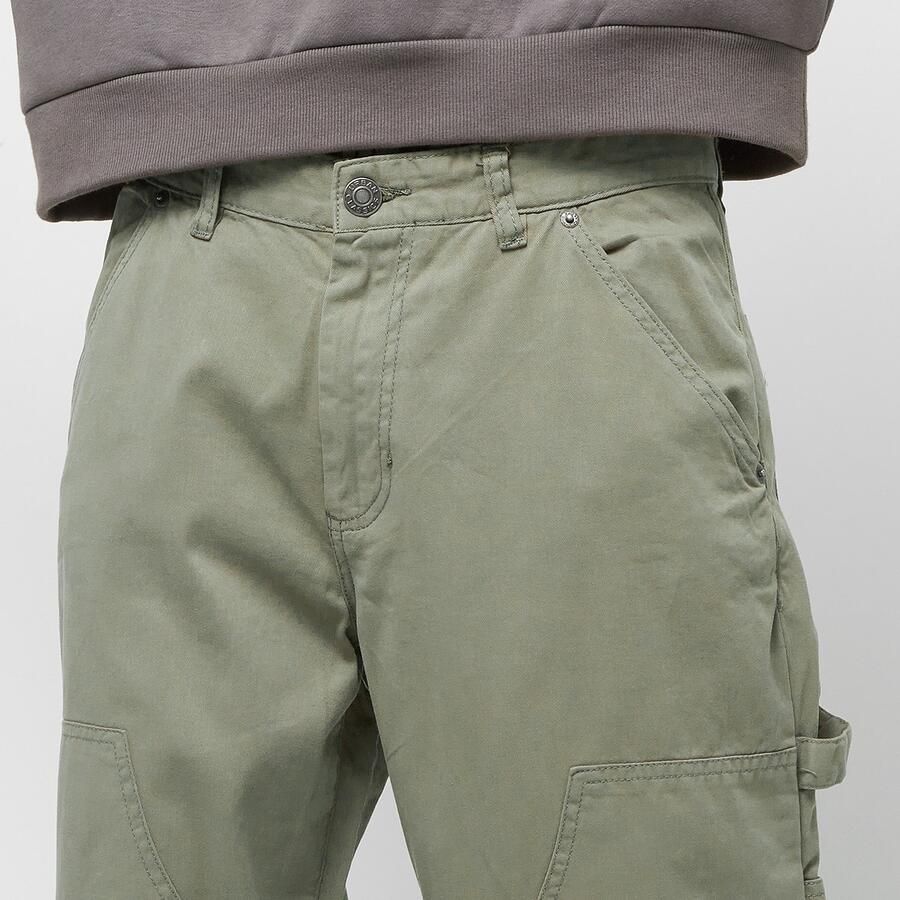 Urban Classics Twill Double Knee Pants Cargobroeken in groen formaten: 32 - Foto 4