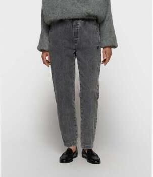 10 Days Broek 10days Easy Pants Jog Denim Gris Jaspeado