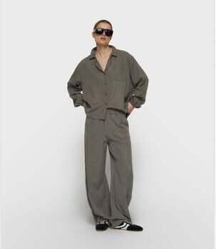 10 Days Setjes Banana Pants Lyocell Dark Fog