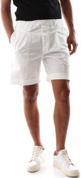 40Weft Tuscan Style Bermuda Shorts White Heren