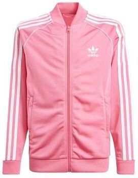 Adidas Originals Girls' SST Full Zip Track Top Junior Pink Fusion Pink Fusion
