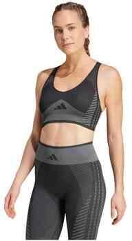 Adidas AEROKNIT Training Light Support Beha Zwart- Dames Zwart