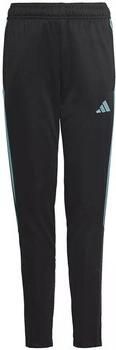 Adidas Performance Junior sportbroek Tiro zwart lichtblauw Jongens Meisjes Polyester 128