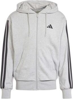 Adidas Fleece Jack M 3S Ft Fz Hd Mgreyh Black