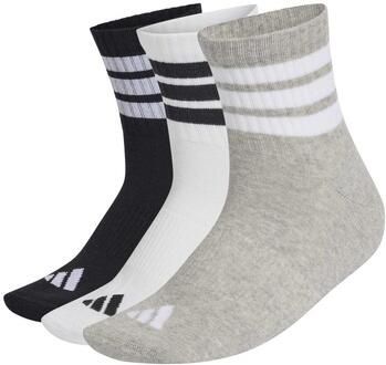 Adidas 3-Stripes Cushioned Sportswear Mid-Cut Sokken 3 Paar