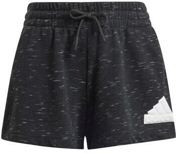 Adidas Sportswear regular fit sweatshort zwart melange wit Korte broek 170 - Foto 2