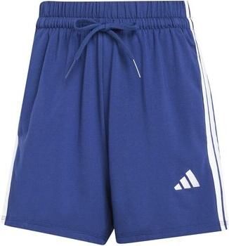 Adidas Essentials 3-Stripes Cotton Short Blauw- Dames Blauw
