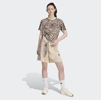 Adidas Seasonal Essentials 3-Stripes Short met Dierenprint - Foto 7