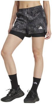Adidas Korte Broek Shorts Own The Run Spray Dye 2in1 élastique