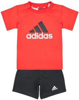 Adidas Sportswear T-shirt + short oranje zwart Shirt + broek Katoen Ronde hals 104 - Foto 3
