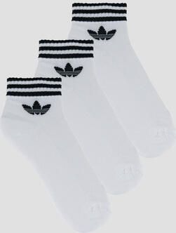 Adidas Originals adicolor Trefoil Ankle Sokken (3 Pack) Unisex wit Maat 40-42 Kleding - Foto 9