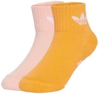 Adidas Originals adicolor Trefoil Ankle Sokken Kids Anti-Slip (2 Pack) Unisex multicolor Maat 25-27 Kleding - Foto 3