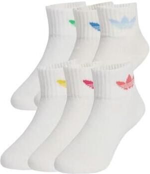 Adidas Originals adicolor Trefoil Ankle Sokken Kids (6 Pack) Unisex multicolor Maat 28-30 Kleding