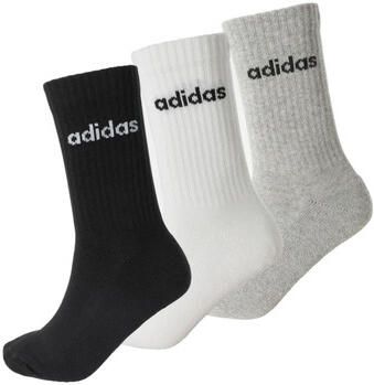 Adidas Sportswear Cushion Linear Crew Sokken (3 Pack) Lang Kleding medium grey heather white black maat: 43-45 beschikbare maaten:37-39 40-42 43 - Foto 3