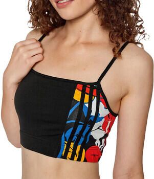 Adidas Zwarte Crop Top met Iconische Details Black Dames - Foto 4