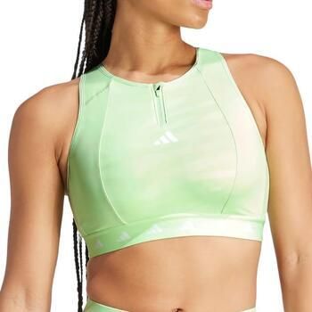 Adidas Performance Powerimpact Training Medium-Support Techfit High-Neck Beha met Rits