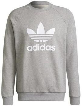 Adidas Klassieke Crewneck Sweatshirt Grijs Heather Wit Gray Heren - Foto 3