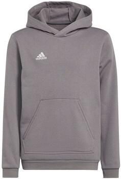 Adidas Performance Junior sporthoodie zwart Sportsweater Grijs Jongens Meisjes Katoen Capuchon 140