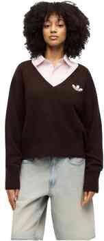 Adidas Sweater Essentials Knit V Neck "Aurora Coffee"